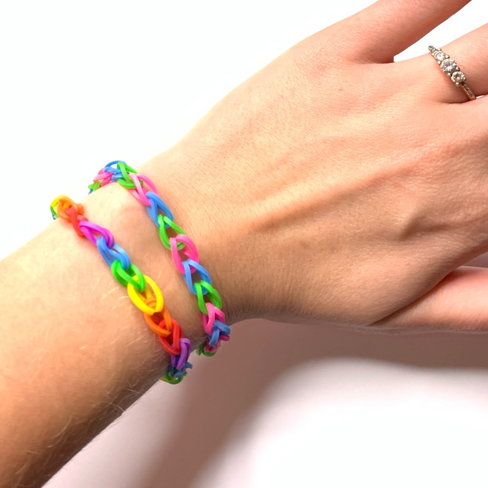 2 Piece Colorful Band Bracelets